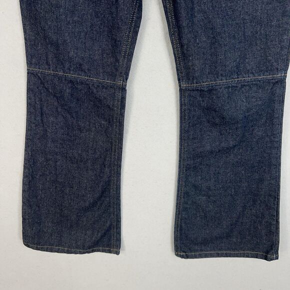 Vintage Ralph Lauren Jeans WOMENS 12x29 Denim Flare Low Rise Knee Seam Cowgirl - Picture 3 of 14